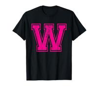 Letter W Uppercase Alphabet Initial School College Varsity T-Shirt