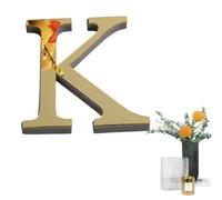 Letter Wall Stickers, Acrylic Letters 3D for Wall Decoration, Light Gold Large Letters, Decorative Farmhouse Alphabet Signs for Hanging for Home, Bedroom, Office, Wedding Party
