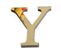 Letter Wall Stickers - Self Adhesive 3D Acrylic Alphabet Light Gold Large Letters Decorative Farmhouse Alphabet Signs Hanging for Home Bedroom Office Wedding Party