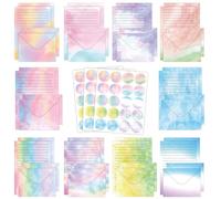 Letter Writing Paper Envelopes Set: Letter Writing Stationery Set for Girls Boys Kids | Beautiful Writing Paper and Envelopes for Invitation Cards & Congratulations Card