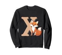 Letter X Fox Alphabet Animal Sweatshirt