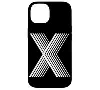 Letter X Retro Capital Alphabet Case for iPhone 14