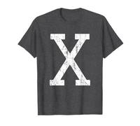 Letter X Uppercase Alphabet Initial Classic School College T-Shirt