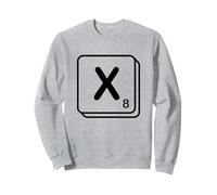Letter X Word Game Tile Sweatshirt