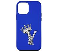 Letter Y Initial + Crown Blue Royal Case for iPhone 12 mini