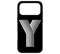 Letter Y Retro Capital Alphabet Case for iPhone 17 Pro Max