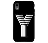 Letter Y Retro Capital Alphabet Case for iPhone XR