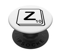 Letter Z Word Game Tile PopSockets Adhesive PopGrip