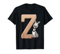 Letter Z Zebra Alphabet Animal T-Shirt