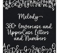 Letterboard Letters, Board NOT Included, Cursive Script Letterset for Felt boards, 380+Pieces, Lowercase Script Letters, Pre-cut