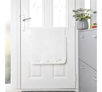 Letterbox Catcher for Front Door - Dog-Proof Mail Guard, Stops Mail Mess - Easy to Install, Large Capacity - Includes Letter Opener - Black or White