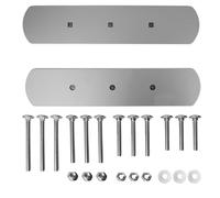 Letterbox Guard - Anti Arson & Unwanted Mail Blocker - Fire-Resistant Foam Gasket - Powder Coated Steel - Disables Letterbox - Secure M8 Coach Bolts - Silver