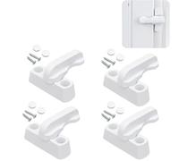 Letterbox Lock, 4-Pack Letter Box Cover with Secure Flap Design, Letter Box Catcher for UPVC PVC Doors and Windows, Home Security Enhancement