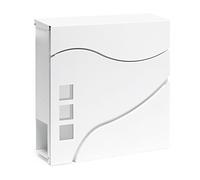 Letterbox modern design V28 wall mounted newspaper compartment white lockable