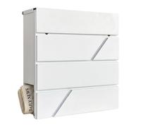 Relaxdays Metal mailbox with newspaper slot