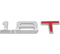 Lettering 1.8 T Metal Emblem Logo Car Sticker 1.8 Silver Red