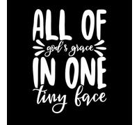 Lettering Decals All of God's Grace in One Tiny Face 51x71.8cm Waterproof White