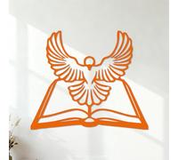 Lettering Decals Animals and Birds Ledger Bible White Dove Holy Spirit 35x41.6cm Glass Stickers Orange