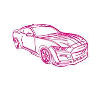 Lettering Decals Blue Print Car 45x79.8cm It Won't Fall Off Rosered