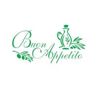 Lettering Decals BUON Appetito Bon Appetit Kitchen Restaurant m 54x103.3cm Multiple Size Options Green