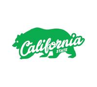 Lettering Decals California State with White Background 42x95cm Do not Damage The Wall Surface Green