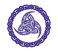 Lettering Decals Celtic Pattern Circle Irish Ireland Irishman 36x36.8cm Equipped with Transfer Film kit Small DarkBlue