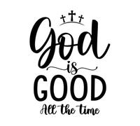 Lettering Decals Christian Religious Quotes and Proverbs 52x67.7cm Multi Color Selection Black