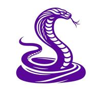 Lettering Decals Cobra Snake Fierce and Snake Tattoo Design Tribal Style King Cobra Clipart 42x46.2cm Store Decoration Purple