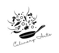 Lettering Decals Culinary Arts Kitchen Décor Restaurant Logo Cooking 36x40.3cm Waterproof Small Black