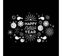 Lettering Decals Hand Drawn Carnival Elements Collection 64x100.9cm Do not Damage The Wall Surface White