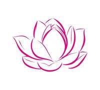 Lettering Decals Lotus Flower Bud Petals Plant 36x51.3cm Personalized Customization Small Rosered