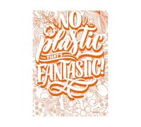 Lettering Decals No Plastic Awesome Motivational Quote Design 36x50.6cm Do not Damage The Wall Surface Orange