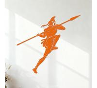 Lettering Decals Spartan Spear Sparta Medieval Warrior 35x38.6cm Self Adhesive Orange
