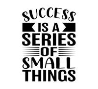 Lettering Decals Success is a Series of Small Things 36x49.2cm Self Adhesive Black