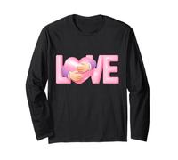 Lettering Love Funny Unisex Design for Men Women Tee Long Sleeve T-Shirt