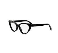 Lettering Oval Optical Frame - female - Fendi - Glasses - Black - 53 MM - Accessories 53 MM
