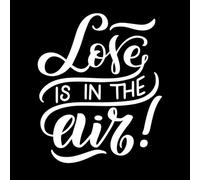 Lettering Quotes About Love Hand Drawn Lettering Decals 65.6x79cm Do not Damage The Wall Surface White