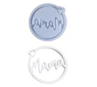 Lettering Silicone Molds Resin Pendant Molds for Epoxy Resin Soap Mother Day Present Home Decoration Parent Child Activity