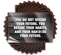Lettering Sticker Aesthetic Hunting Unique Door You Do Not Decide Your Future. - Scratch Resistant Stickers(6X9CM)
