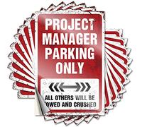 Lettering Sticker Bumper Scratch Resistant Decals, Encouragement Matte Print for Phone Case Long | Kitchen Accessories Decor Uv Proof Pack Project Manager Parking Only(6X9CM)