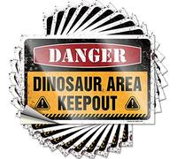 Lettering Sticker Garage Scratch Resistant Decals, Rock Matte Print for Phone Case Fishing | Rv Bathroom Accessories Uv Proof Pack Danger Dinosaur Area Keep Out(12X18CM)