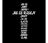 Lettering Stickers he is Risen 36x56.4cm It Won't Fall Off White