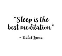 Lettering Stickers Sleep is The Best Meditation Quotes Inspirational Quotes 63x123.8cm Waterproof Extra Large Black