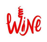 Lettering Stickers Wine Bottle Alcohol Bar Word Logo 68x80.5cm Window Decals Red