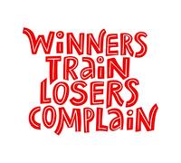 Lettering Stickers Winners Train Lettering 52x65.4cm Can Modify and add Information Red