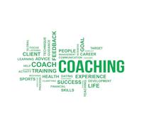 Lettering Stickers Word Cloud Coaching 54x87.7cm Do not Damage The Wall Surface Green