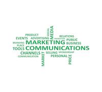 Lettering Stickers Word Cloud Marketing Communications 30x57.3cm Do not Damage The Wall Surface Green