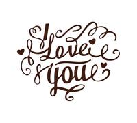 Lettering with Different Quotes About Love in The Texture of The Heart on a Lettering Decals 52x67cm Do not Damage The Wall Surface Coffee