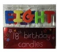 Letters 18Th Pick Candle Multicoloured (One Size)