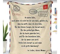 Letters Blanket, Personalized Love Letter Flannel Blanket To My Son Fr